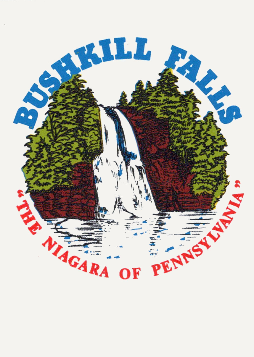 (image for) Pennsylvania (3) Bushkill Falls Vintage Vacation Sticker